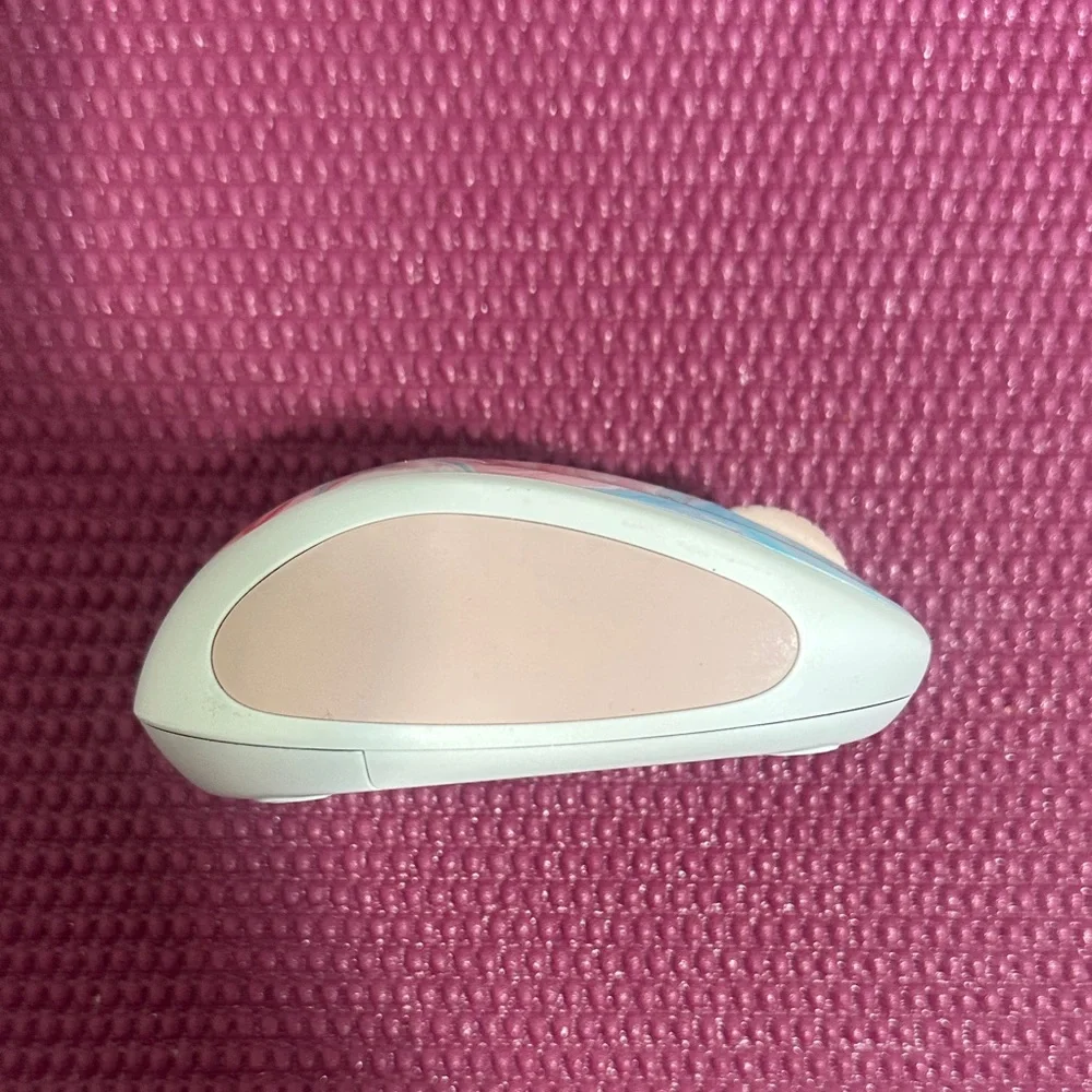Pink Compact Wireless Logitech Mouse
